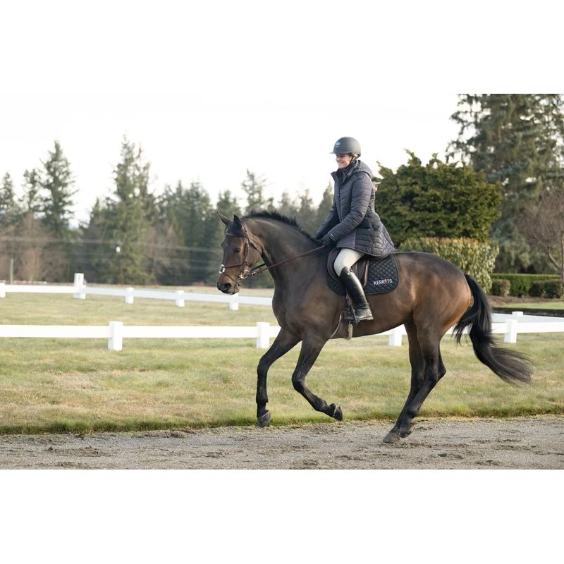 Kerrits Women's Horsey Houndstooth Insulated Parka - Peppercorn Houndstooth/Black 9 Kerrits Women's Horsey Houndstooth Insulated Parka - Peppercorn Houndstooth/Black - Image 7