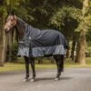 Horze Avalanche Medium Weight Turnout Blanket 150g - Dark Navy -The Equestrian Shop 695753 800 800