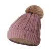 Horze Women's Joleen Knitted Pom Pom Hat - Wood Rose -The Equestrian Shop 696971 800 800
