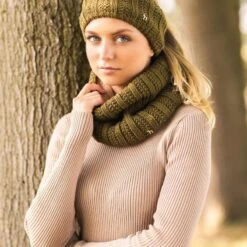 Horze Women's Julina Knitted Headband - Fir Green 7 Horze Women's Julina Knitted Headband - Fir Green -The Equestrian Shop 697076 800 800