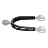 Herm Sprenger Ultra Fit Extra Grip 30mm 9pt Rowel Spurs - Stainless Steel/Black Grip -The Equestrian Shop 702157 800 800