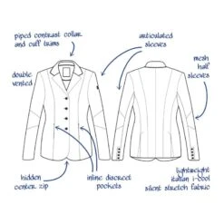 Tredstep Women's Solo Vision Competition Coat - Burgundy 9 Tredstep Women's Solo Vision Competition Coat - Burgundy -The Equestrian Shop 705177 800 800