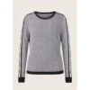 EQL Women's Snaffle Stripe Sweater - Black/White Herringbone -The Equestrian Shop 711470 800 800