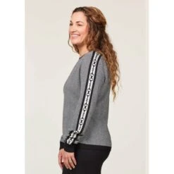 EQL Women's Snaffle Stripe Sweater - Black/White Herringbone -The Equestrian Shop 711473 800 800