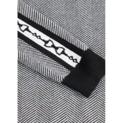 EQL Women's Snaffle Stripe Sweater - Black/White Herringbone -The Equestrian Shop 711475 800 800